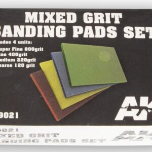 AK-9021 AK INTERACTIVE Mixed Grit Sanding Pads Set 800 grit.4 units