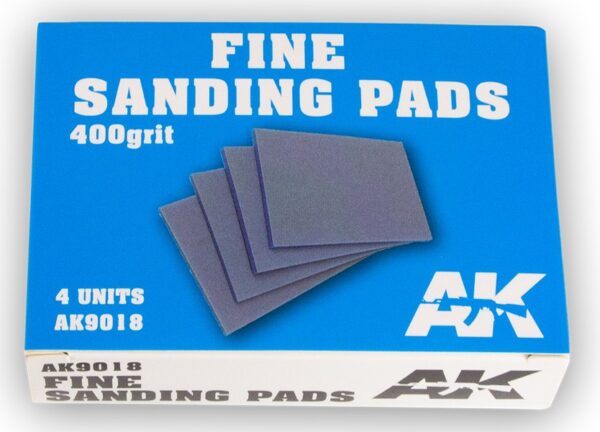 AK-9018 AK INTERACTIVE Fine Sanding Pads 400 grit. 4 units