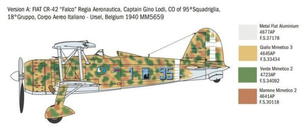 2801 ITALERI 1/48 Fiat CR.42 Falco "Battle of Britains 80th Anniversary"