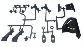 CAC-107 Cactus 2WD CAC-107 Bumper & Rear Wing Mount Set For 3racing Cactus - Kyosho