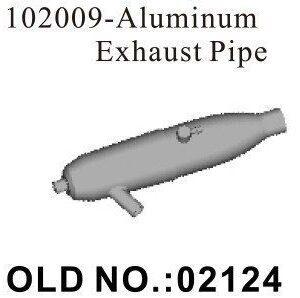 102009 02124 ATHENA RK Aluminum Exhaust Pipe