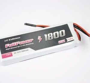 447914 RX Lipo 2S 1800 mAh 35C V2 - JR FullPower Batteria