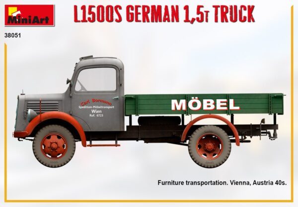38051 1/35 L1500S German 1,5t Truck MINI ART