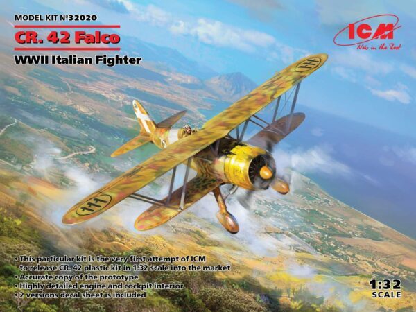 32020 1/32 CR. 42 Falco, WWII Italian Fighter ICM