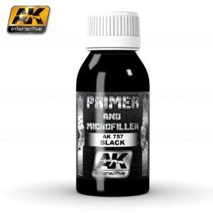 AK-0757 BLACK PRIMER AND MICROFILLER 100 ml AK INTERACTIVE