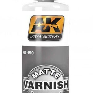 AK-0190 Vernice acrilica trasparente MATTE VARNISH 60 ml AK INTERACTIVE