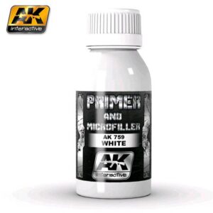 AK0759 WHITE PRIMER AND MICROFILLER - 100 ml AK INTERACTIVE