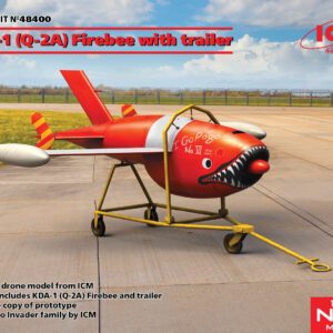 48400 1/48 KDA-1 (Q-2A) Firebee with trailer (1 airplane and trailer) ICM
