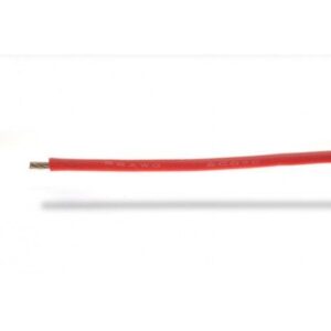 BEEC3022R 22AWG (0,32mm²) silicone wire, red - 1m