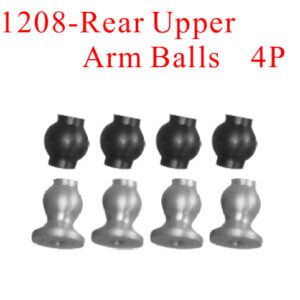 81208 Hobby RADIOKONTROL RK Rear upper arm balls (4 pc)