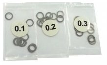 3RAC-SW05 3Racing 5mm Shim Spacer 0.1/0.2/0.3mm Distanziatore Thickness 10pcs Each