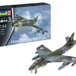 03833 1/144 Model Set Hawker Hunter FGA.9 REVELL CON COLORI COLLA E PENNELLO