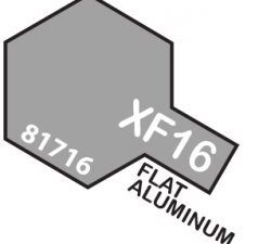 XF-16 Flat Aluminium TAMIYA 81716 MINI 10ml  Colore Acrilico Opaco Alluminio