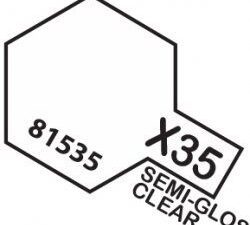X-35 Semi Gloss Clear TAMIYA 81535 MINI 10ml Colore Acrilico