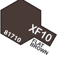 XF-10 Flat Brown  TAMIYA 81710 MINI 10ml Colore Acrilico Opaco Marrone