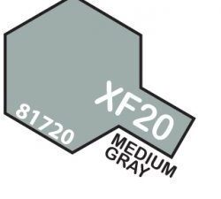 XF-20 Medium Grey TAMIYA 81720 MINI 10ml Colore Acrilico Opaco Grigio medio