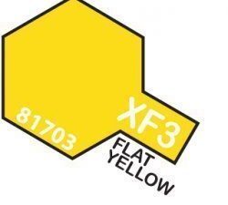 XF-3 Flat Yellow TAMIYA 81703 MINI 10ml Colore Acrilico Opaco