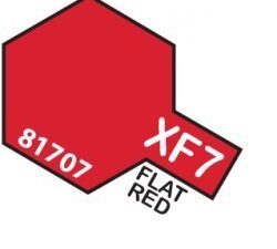 XF-7 Flat Red  TAMIYA 81707 MINI 10ml Colore Acrilico Opaco Rosso