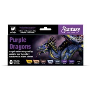 AV72305 Purple Dragons (8 colori) Vallejo GAME Color Game Color SET 17ml by Angel Giraldez