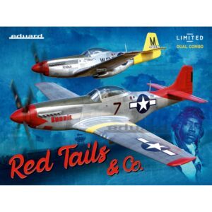 EDU11159 1/48 Limited edition US WWII fighter aircraft P-51D Mustang RED TAILS & Co. DUAL COMBO EDUARD