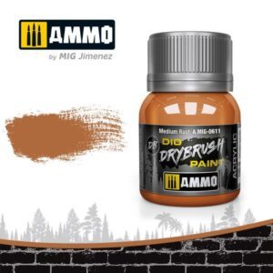 AMIG0611 DRYBRUSH Medium Rust 40ml AMMO of MIG
