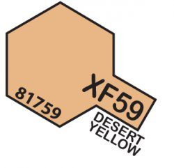 XF-59 Desert Yellow TAMIYA 81759 MINI 10ml Colore Acrilico Opaco Giallo Deserto