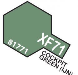 XF-71 Cockpit Green TAMIYA 81771 MINI 10ml Colore Acrilico Opaco