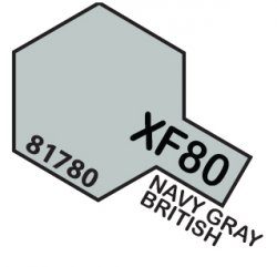 XF-80 ROYAL GRAY TAMIYA 81780 MINI 10ml Colore acrilico opaco
