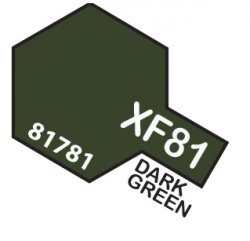 XF-81 Dark Green 2RAF TAMIYA 81781 MINI 10ml Colore acrilico opaco