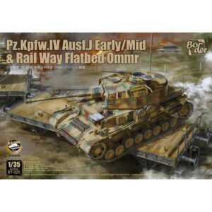 BT025 BORDER MODEL 1/35 Panzer Kpfw. IV Ausf. J Early con Mid RailWay Flatbed Ommr