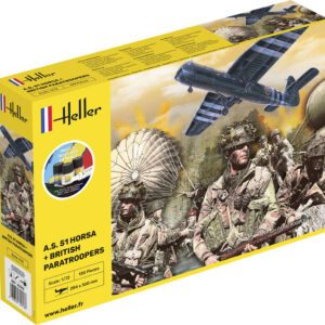 35313 1/72 STARTER KIT A.S. 51 Horsa and British Paratroopers HELLER