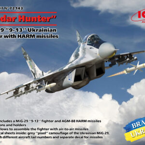 72143 ICM 1/72 'Radar Hunter' MiG-29 '9-13' Ukrainian Fighter with HARM missiles