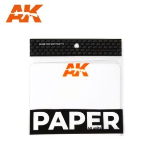 AK8074 40 fogli di carta siliconata di ricambio per wett palette AK INTERACTIVE