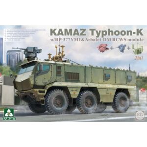 TKM2173 1/35 KAMAZ Typhoon-K w/RP-377VM1&Arbalet-DM RCWS module - 2 in 1  TAKOM