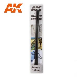 AK9189 Molle di compressione in acciaio di alta qualità diam.3,0mm COLORE NERO AK