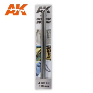 AK9186 Molle di compressione in acciaio di alta qualità diam.4,0mm COLORE ARGENTO AK