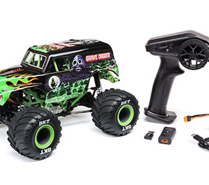 LOS01026T1 1/18 Mini LMT 4X4 Brushed Monster Truck RTR Grave Digger
