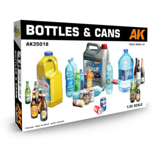 AK35018 1/35 Bottles & Cans AK INTERACTIVE