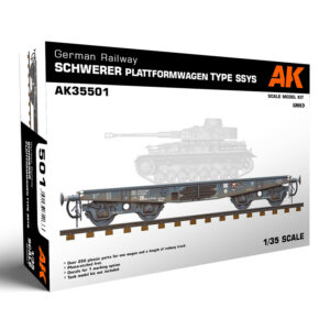 AK35501 1/35 German Railway Schwerer Plattformwagen Tyme SSYS AK INTERACTIVE