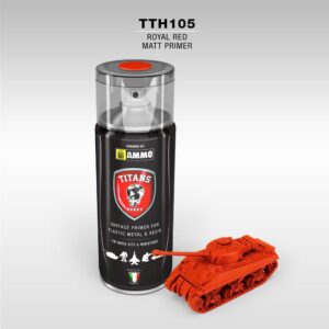 TTH105 PRIMER Royal Red Opaco 400ml Spray per plastica, metallo e resina