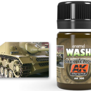 AK0300 Lavaggio giallo scuro Wash for Dark Yellow Vehicles AK