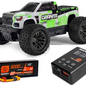 ARA4202V4T1 Automodello Arrma GRANITE 4X4 665 Mega 1/10 Brushed Verde RTR - Monster Truck Elettrico