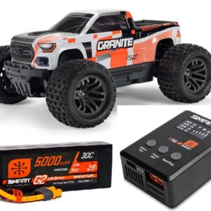 ARA4202V4T3 Automodello Arrma GRANITE 4X4 665 Mega 1/10 Brushed Arancio RTR - Monster Truck Elettrico